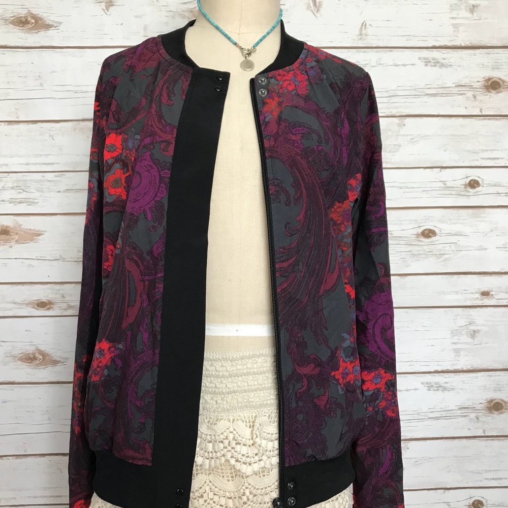 Fabletics Ithaca Bomber Romantic Print Multicolor… - image 3
